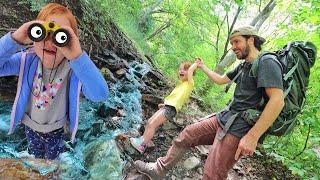 3 MILE HiKE with Adley & Dad  Backpack in Mountains morning routine whats inside my camping bag