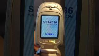 Samsung SGH-X636 - Startup and shutdown 2nd variant #oldphones #samsung #shorts