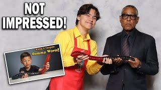 I Gave the WORLDS LARGEST GUMMY WORM to GUS FRING