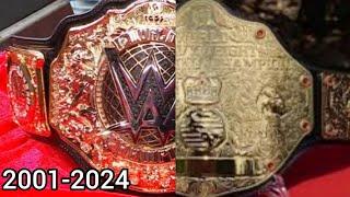 Every World Heavyweight Title Match Card With Title Changes Include WCW Title Complition 2001-2024