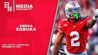 Emeka Egbuka Previews Ohio State vs. Michigan