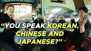 They SHOCKED the Whole Market Speaking Korean Chinese and Japanese in Korea