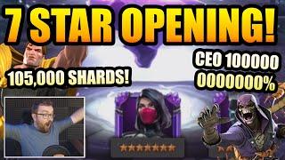 7x 7 Star Crystal Opening - BEYOND GOD TIER CEO LUCK?? - Marvel Contest Of Champions