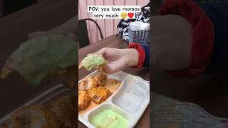 Schezwan momos ️ Best for spicy lovers #foodie #shorts #momos #viral #youtubeshorts