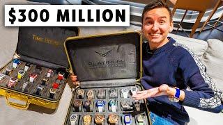 $300000000 In Two Suitcases insane watch collection