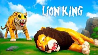 Lion King vs Cunning Tiger Lion Saves Animals from Tiger Attack  Animal Kingdom Fights Compilation
