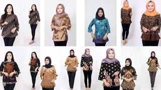 20+ MODEL ATASAN BATIK WANITA TERBARU 20202021 MODERN COCOK UNTUK KERJA KANTORAN