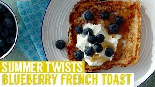Blueberry French toast with a marscapone twist