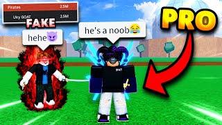 I Went Undercover As a 2.5M BOUNTY Noob Then CLAPPED Pros In Blox Fruits