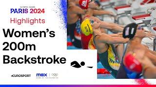 INSANE PERFORMANCE   Womens Swimming 200m Backstroke Highlights  #Paris2024