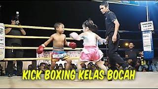 Pertandingan Kick Boxing Kelas Bocah