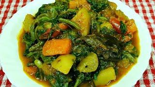 Palong shak recipe bengali  সবজি দিয়ে নিরামিষ পালংশাক এভাবে রান্না করলে সবাই ভীষণ মজা করে খাবে