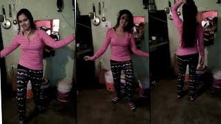 Indian girl hot dance at homemade