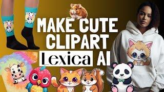How to Make Clipart using Lexica AI Art Generator & Use it for Print on Demand