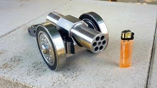 SIX Barrel  Powerful Mini Cannon. 9mm Caliber. Most Powerful mini Cannon EVER 