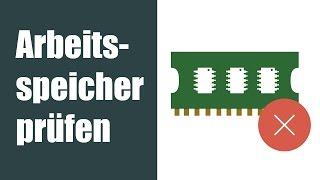 Arbeitsspeicher RAM Test - auf Fehler prüfen