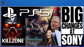 PLAYSTATION 5  PS5  - BIG SHAKE UP AT SONY - KILLZONE & SOCOM PS5 UPDATE?  SPIDER MAN 2 NEWS  …