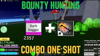 『Dark Dagger + Death Step』 Epic Bounty Hunting Montage  Blox Fruits  Update 17.2  GL Roblox