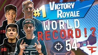 THE *NEW* FORTNITE WORLD RECORD - 54 Kills