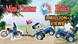 Mini tractorwon the battle with bullet Mini tractor vs bullet @ 0300 Ale @Sourav Joshi Vlogs