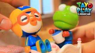 Pororo Toys l #3 Is Pororo sick l Pororo Toy Story  l Tayo Play & Minicar