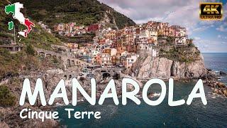  Cinque Terre in Liguria in Italy - Walking in Manarola - 4K UHD video
