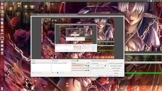 Ubuntu Open Broadcaster Software - настройка микрофона запись видео со звуком.