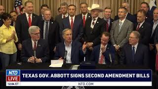 LIVE Texas Gov. Abbott Signs Second Amendment Bills