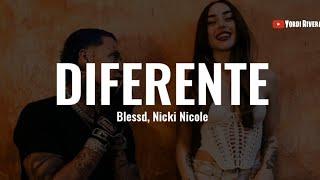 Blessd Nicki Nicole - Diferente LETRA