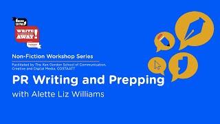 PR Writing & Marketing  Scotiabank Write Away  Non-Fiction Series Workshops 2023