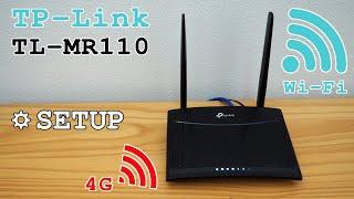 TP-Link TL-MR110 4G Router Wi-Fi • Unboxing installation configuration and test