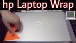 Hp laptop protection  hp laptop wrap with transparent matt vinyl  dtech 