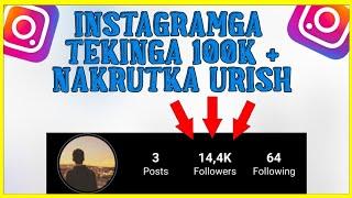 Instagram tekin nakrutka 2022Instagramga nakrutka urish 2022