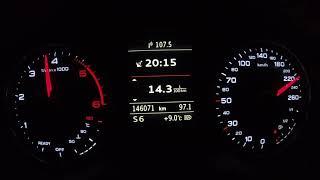 0-TOP SPEED 2016 AUDI A3 2.0 TDI S-Tronic 110 KW 150 PS