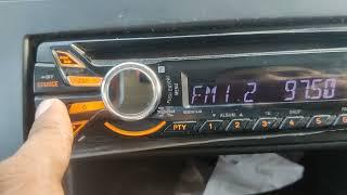 how to change tuner mode from fm to am using mode button in sony car stereo