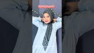 Tutorial hijab segi empat motif cantik #subscribe #tutorialhijabsegiempat #hijabstyle #style