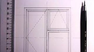 Window Elevation Drawing - Technical Draughting