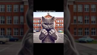 Cat deals with Bullies #ai #aiart #funny #cat #meme #trending #shorts