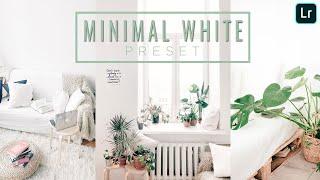 Minimal White Preset Adobe Lightroom Mobile IOS Android Free DNG