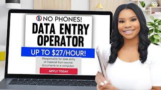 Get Paid To Type - Up To $27 Per Hour Data Entry Job No Phones & No Talking Required
