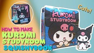 DIY KUROMI STUDY ROOM SQUISHYBOOK #kuromi #diy #squishybook