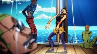 JoJo’s Bizarre Adventure Vento Aureo Evangelion Dance