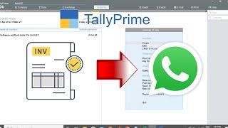 Send Tally invoices on Whatsapp  Whatsapp Module for TallyPrime