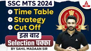 SSC MTS 2024  SSC MTS Strategy Time Table and Cut Off  By Sahil Madaan