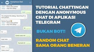 Cara Chat Random Anonymous Chat di Telegram