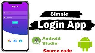 Simple Login App in Android Studio  2024