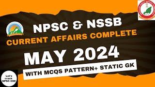 Current Affairs  Complete May 2024  NPSC & NSSB