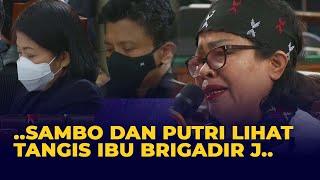 Ekspresi Ferdy Sambo dan Putri Candrawathi saat Tangis Ibu Brigadir J Pecah di Persidangan