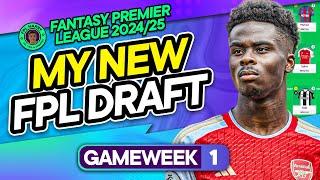 MY NEW FPL GW1 DRAFT ‼️  5401 Rank  2nd in the world L4 Yrs  Fantasy Premier League Tips 202425