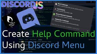 How to make help command using discord menu  discord.js